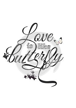 Scrivere progetto da di un farfalla 